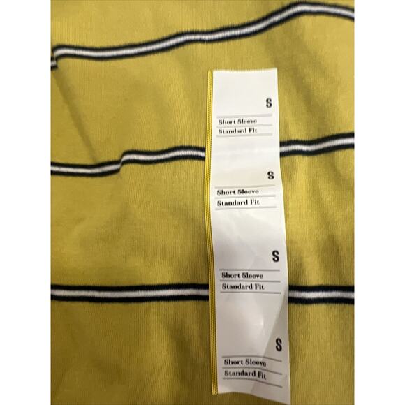 Goodfellow & Co™ Men’s Stripped Regular Fit Crewneck T-hirt Yellow Size S NWT - Picture 4 of 6